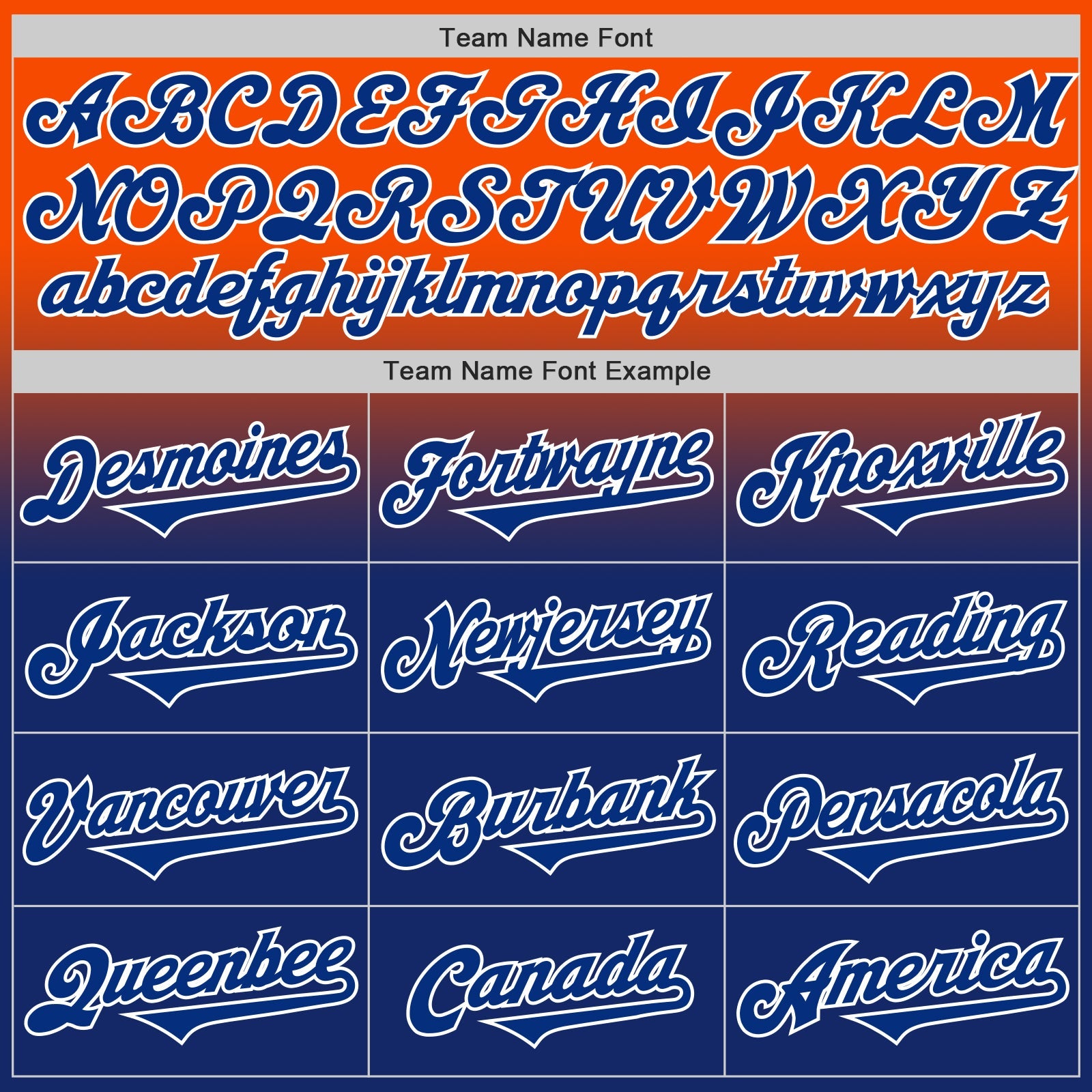 Custom Orange Royal-White Authentic Fade Fashion Baseball Jersey