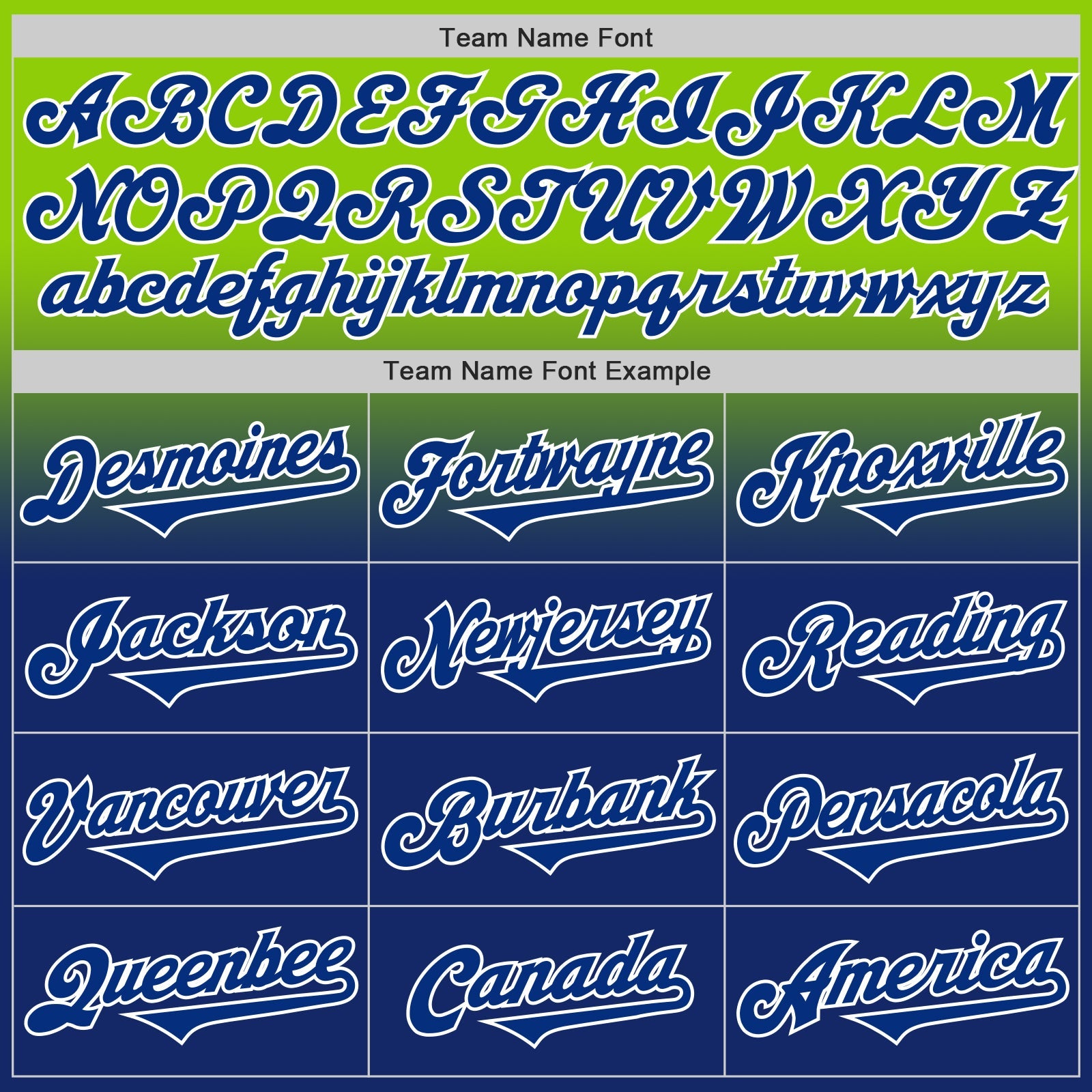 Custom Neon Green Royal-White Authentic Fade Fashion Baseball Jersey