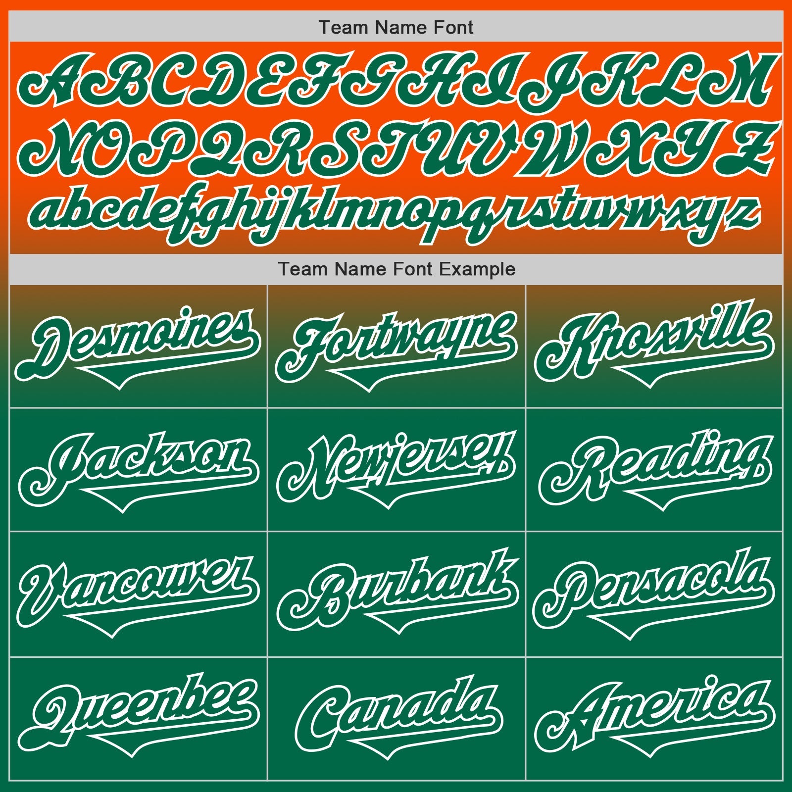 Custom Orange Kelly Green-White Authentic Fade Fashion Baseball Jersey