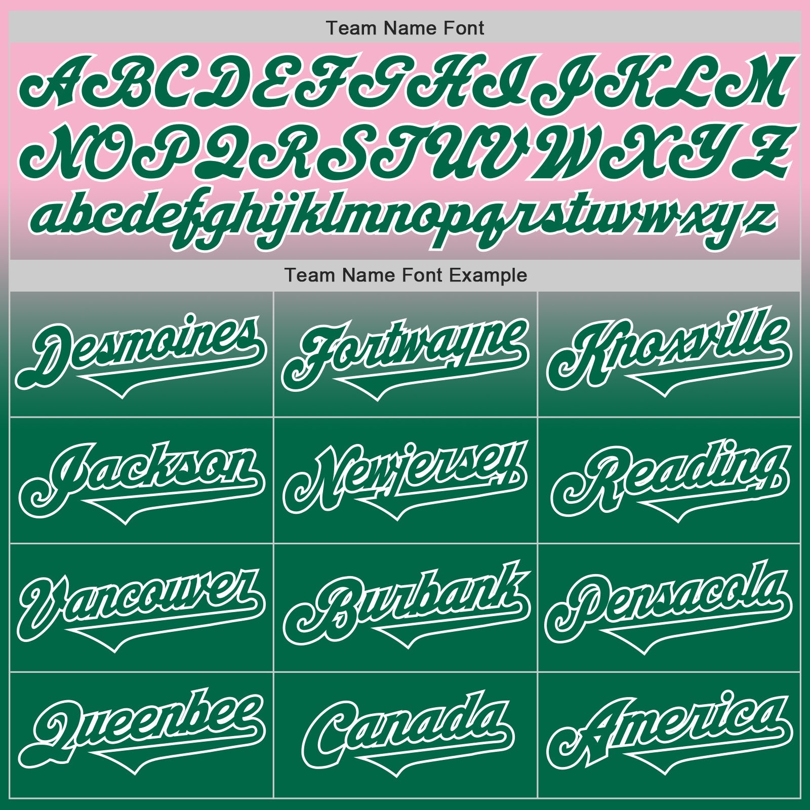 Custom Light Pink Kelly Green-White Authentic Fade Fashion Baseball Jersey