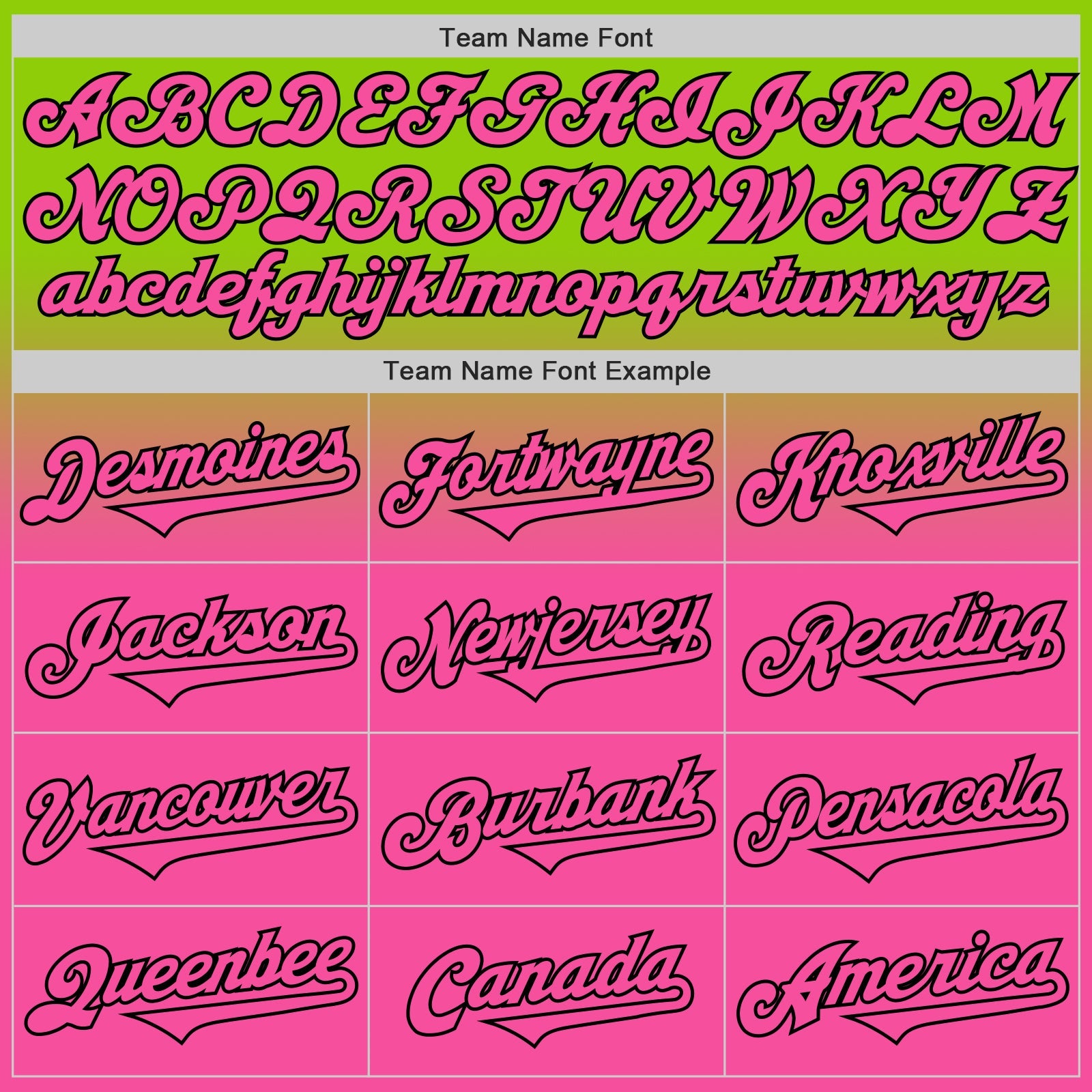Custom Neon Green Pink-Black Authentic Fade Fashion Baseball Jersey