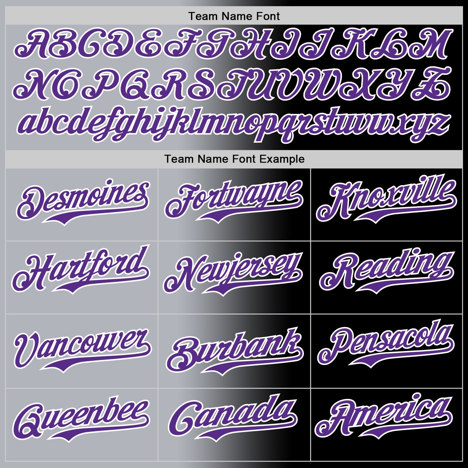Custom Black Purple Gray-White Authentic Gradient Fashion Baseball Jersey