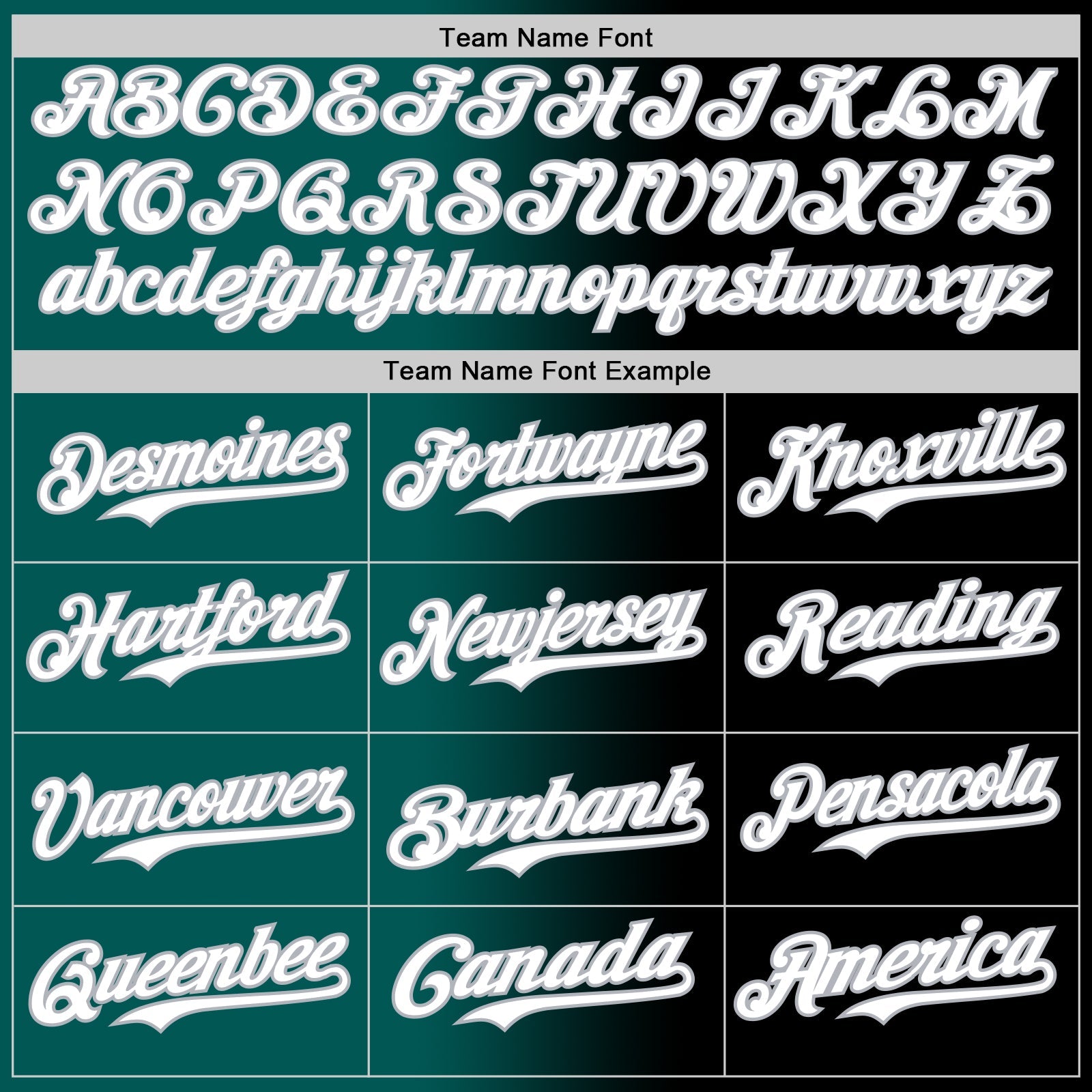 Custom Black White Midnight Green-Gray Authentic Gradient Fashion Baseball Jersey