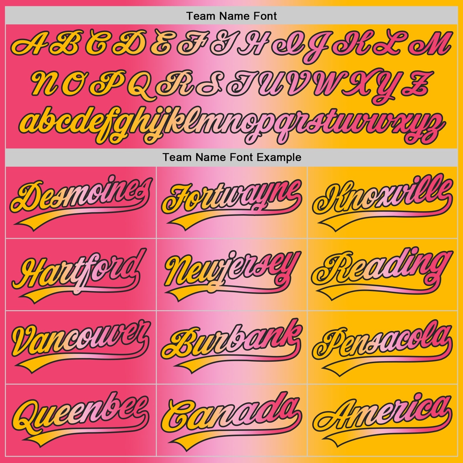 Custom Gold Neon Pink Light Pink-Black Authentic Gradient Fashion Baseball Jersey