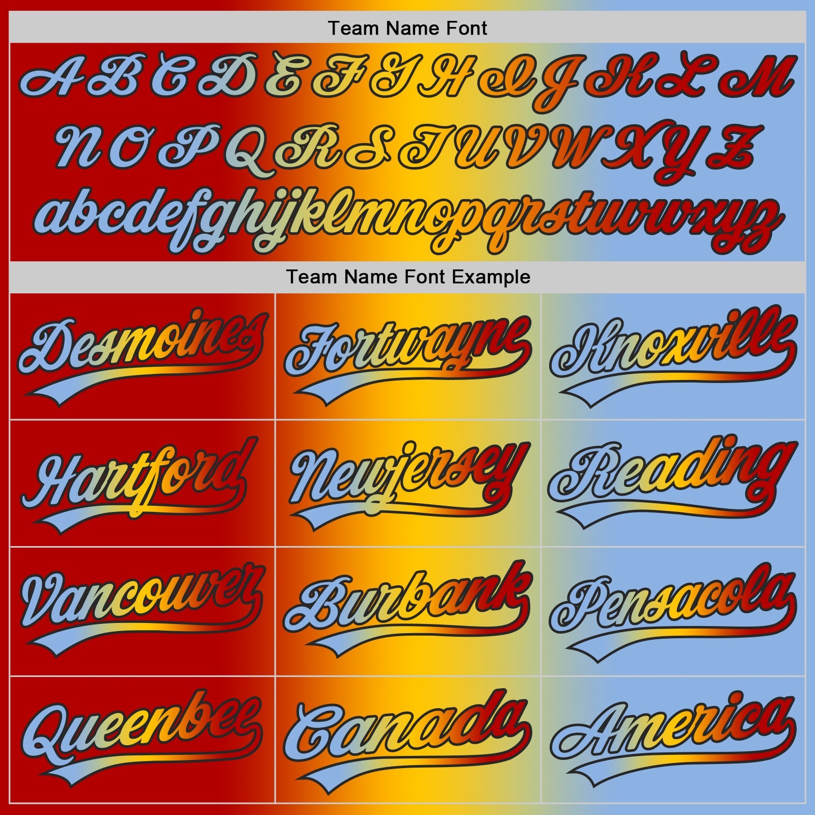 Custom Light Blue Red Yellow-Black Authentic Gradient Fashion Baseball Jersey