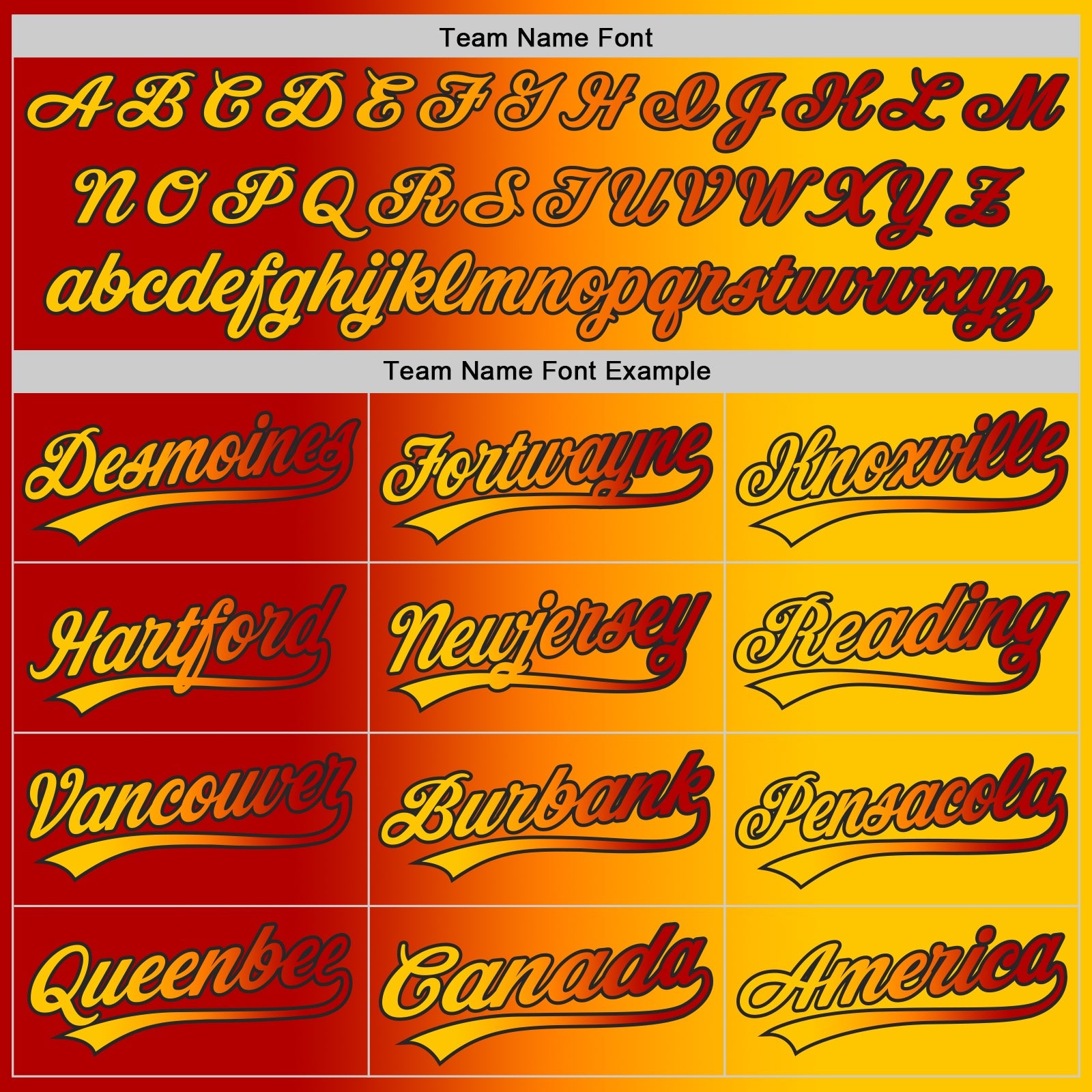 Custom Yellow Red Bay Orange-Black Authentic Gradient Fashion Baseball Jersey