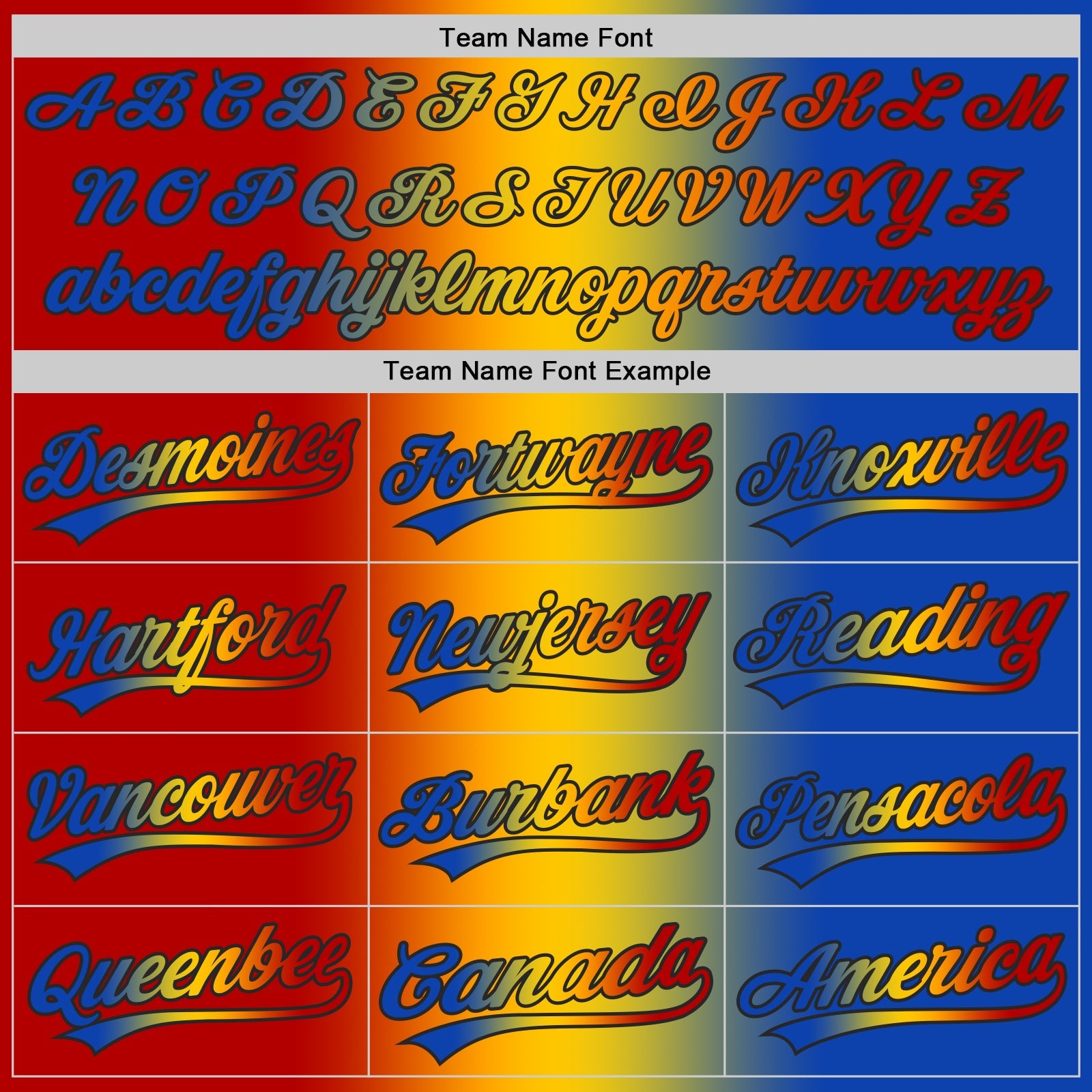 Custom Thunder Blue Red Yellow-Black Authentic Gradient Fashion Baseball Jersey