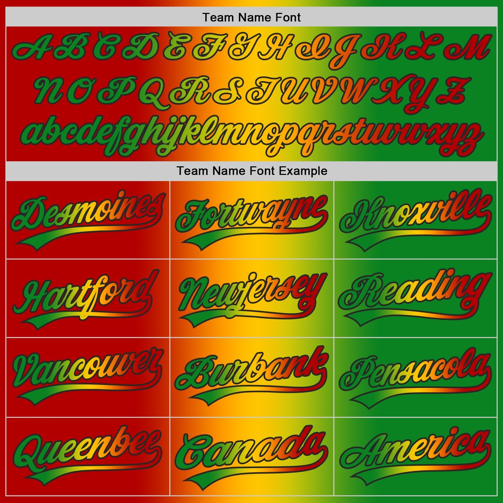 Custom Grass Green Red Yellow-Black Authentic Gradient Fashion Baseball Jersey