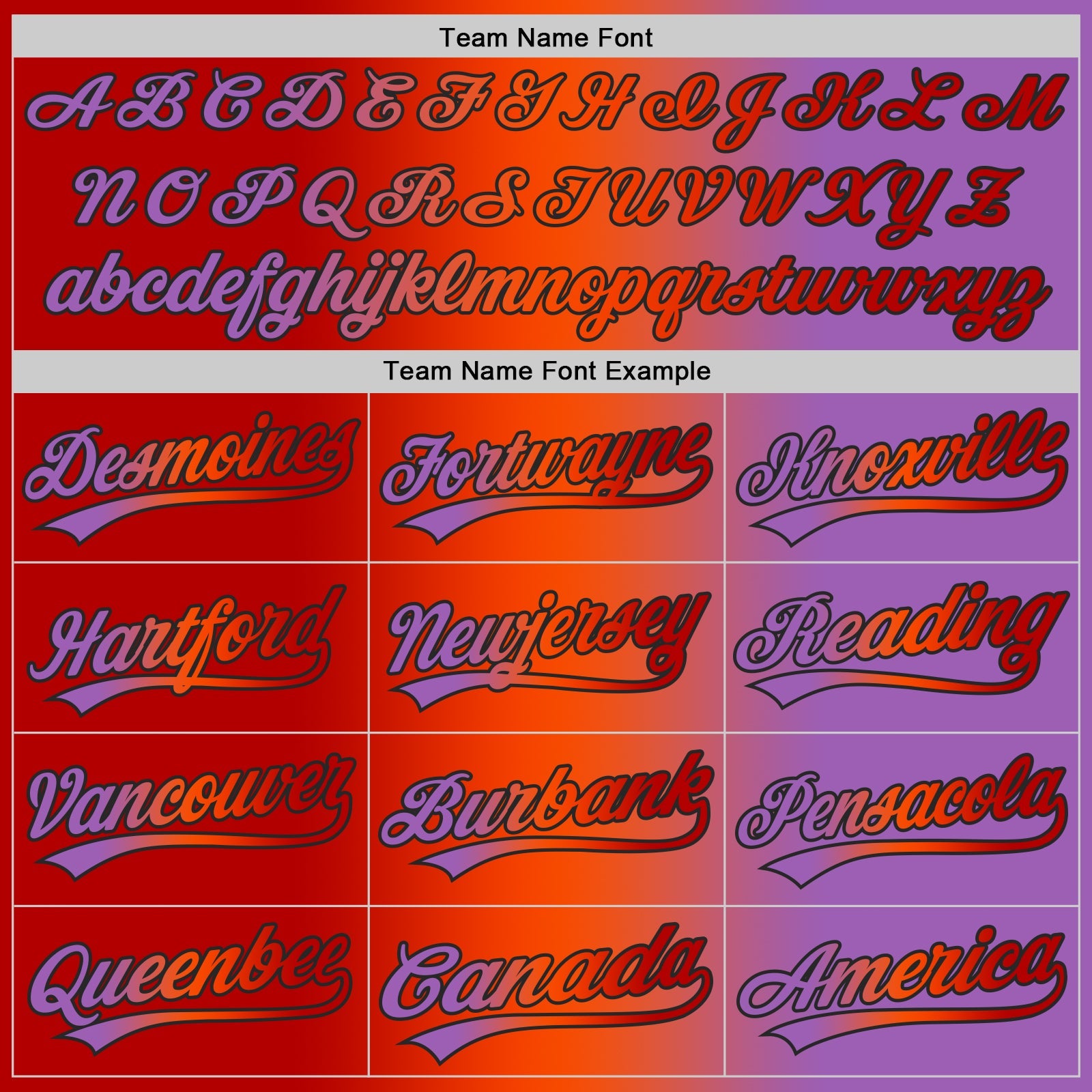 Custom Medium Purple Red Orange-Black Authentic Gradient Fashion Baseball Jersey