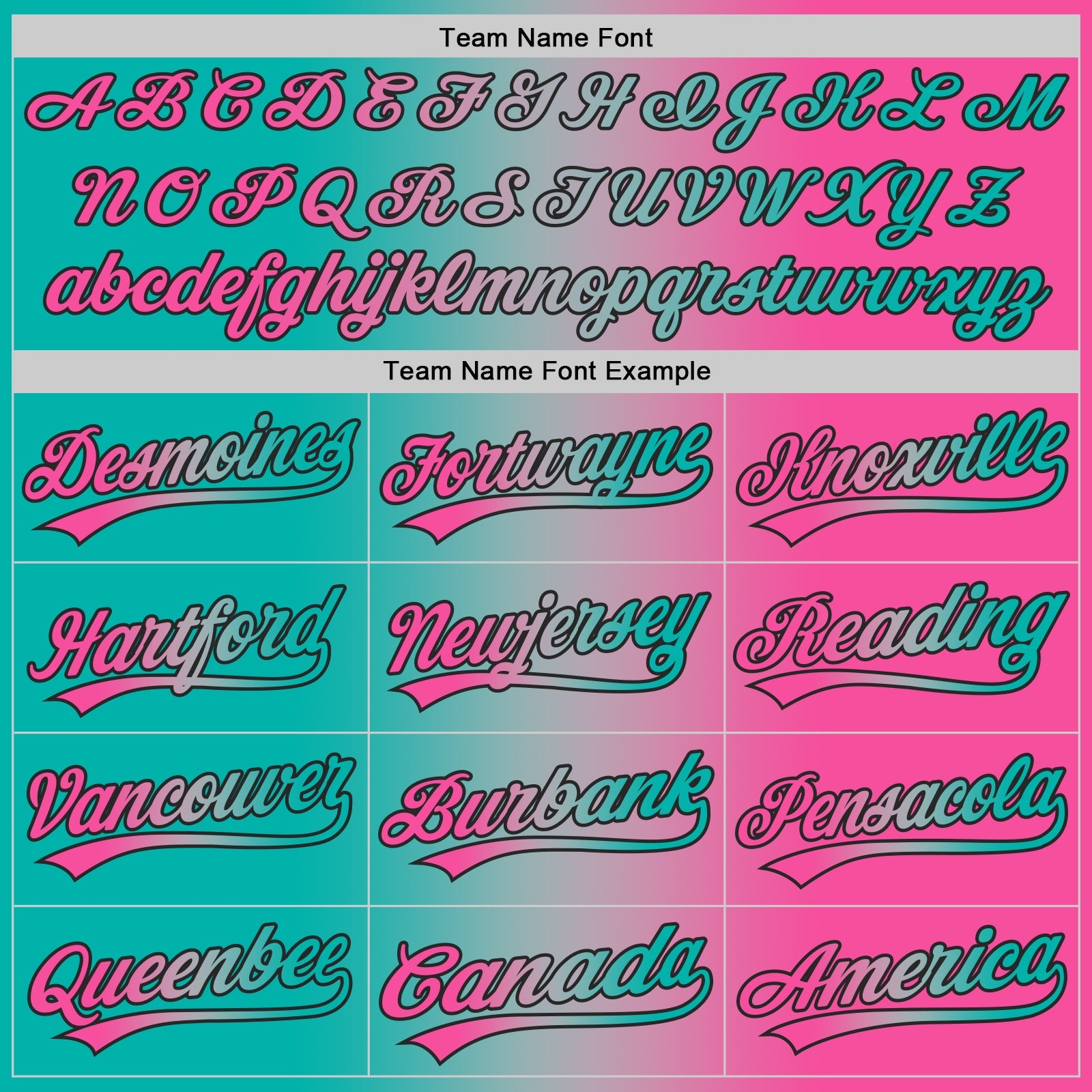 Custom Pink Aqua Gray-Black Authentic Gradient Fashion Baseball Jersey