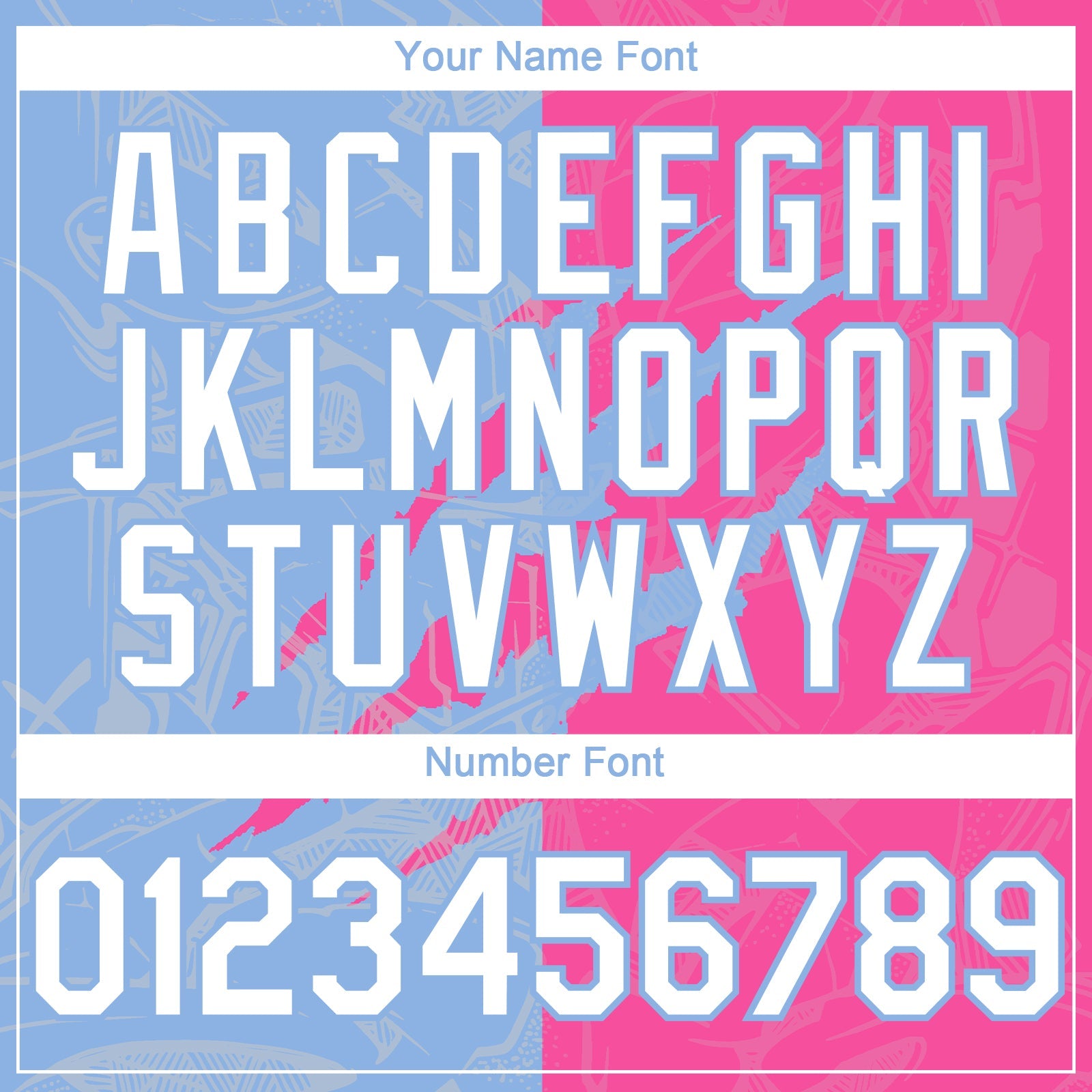 Custom Graffiti Pattern White Pink-Light Blue 3D Scratch Authentic Baseball Jersey