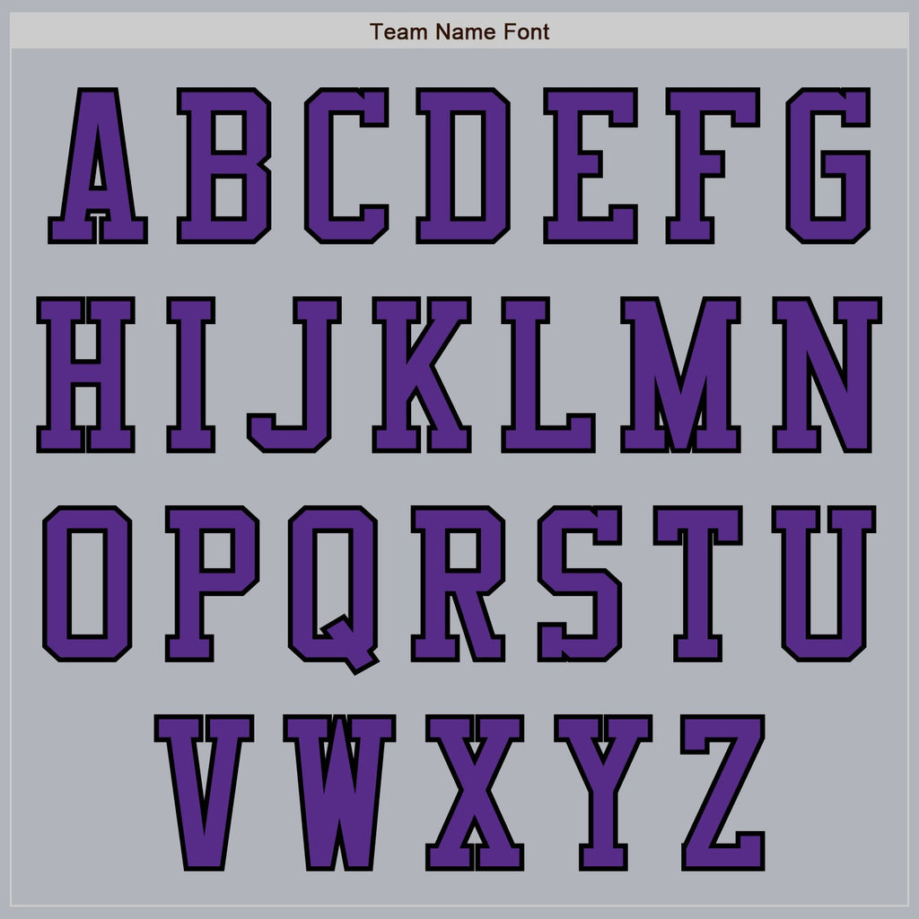 Custom Gray Purple-Black Authentic Baseball Jersey