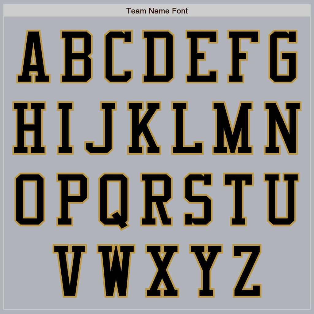 Custom Gray Black-Old Gold Authentic Baseball Jersey