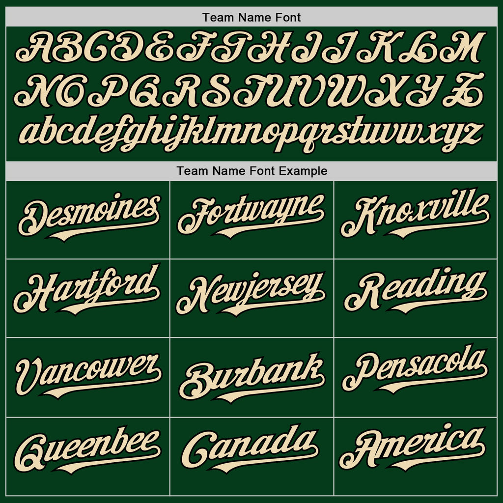 Custom Green Cream-Black Mesh Authentic Throwback Baseball Jersey