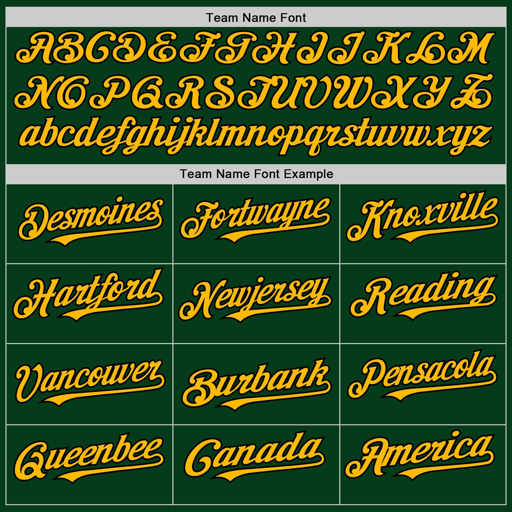 Custom Green Gold-Black Mesh Authentic Throwback Baseball Jersey