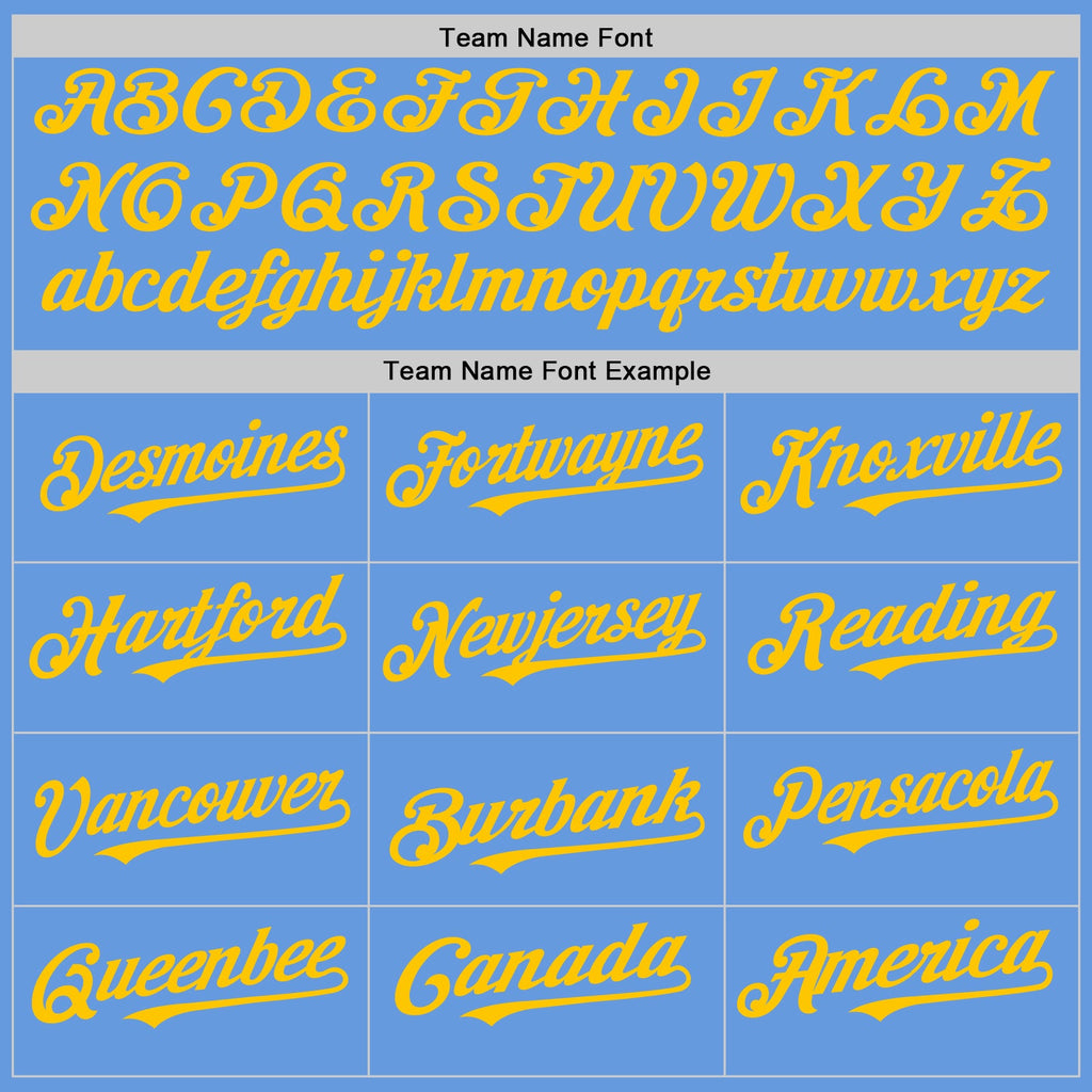 Custom Light Blue Yellow Mesh Authentic Throwback Baseball Jersey