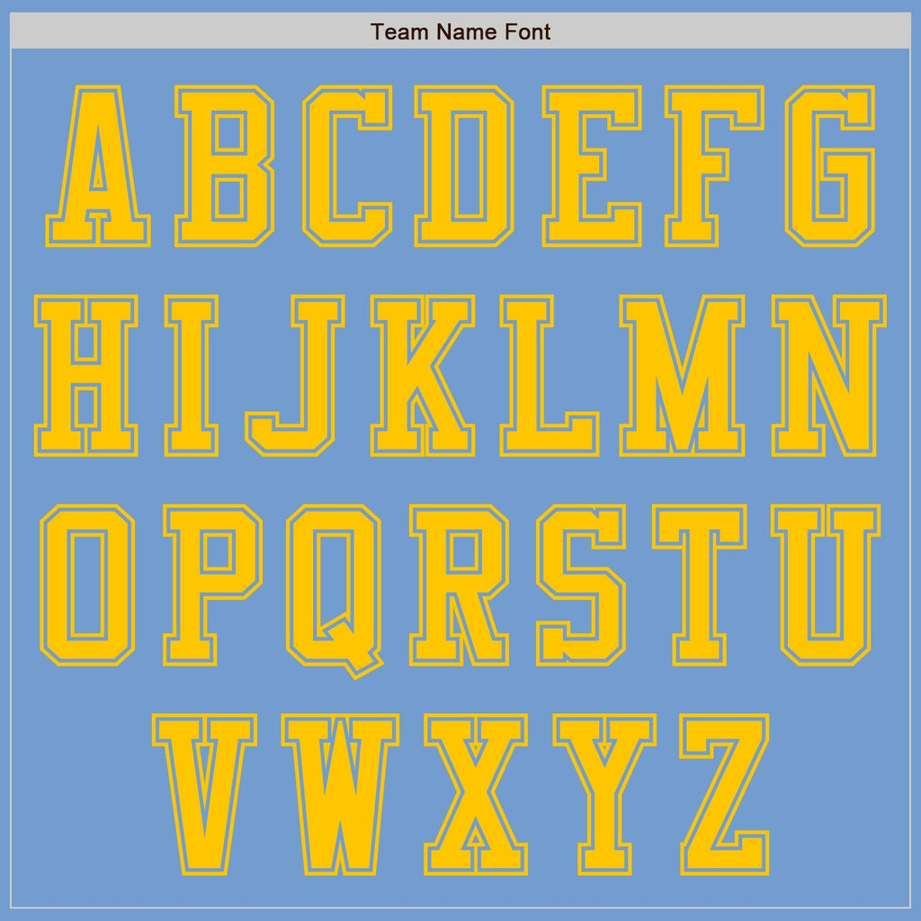 Custom Light Blue Yellow Authentic Baseball Jersey
