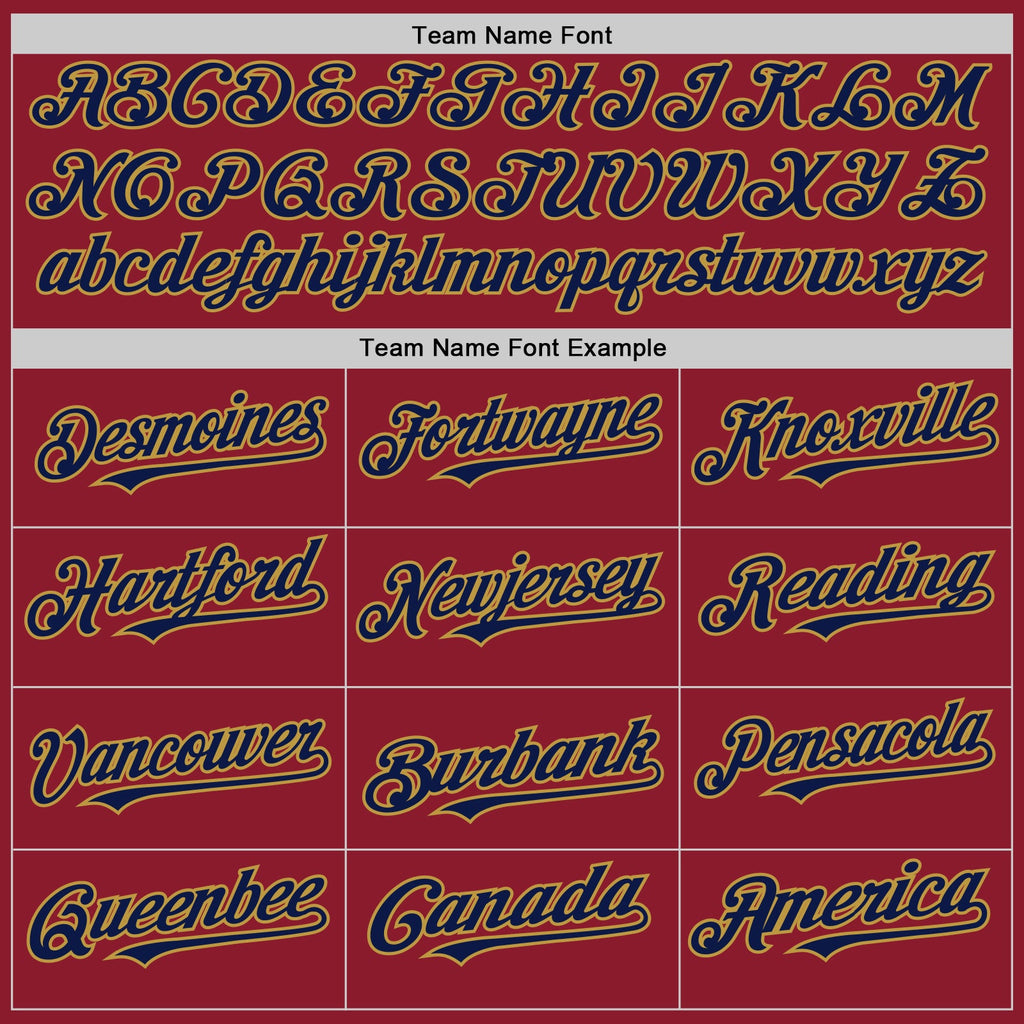 Custom Maroon Navy-Old Gold Mesh Authentic Throwback Baseball Jersey