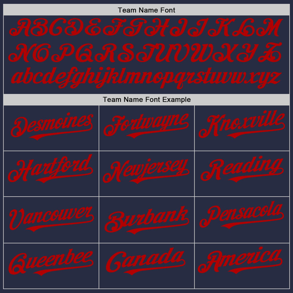 Custom Navy Red Mesh Authentic Throwback Baseball Jersey