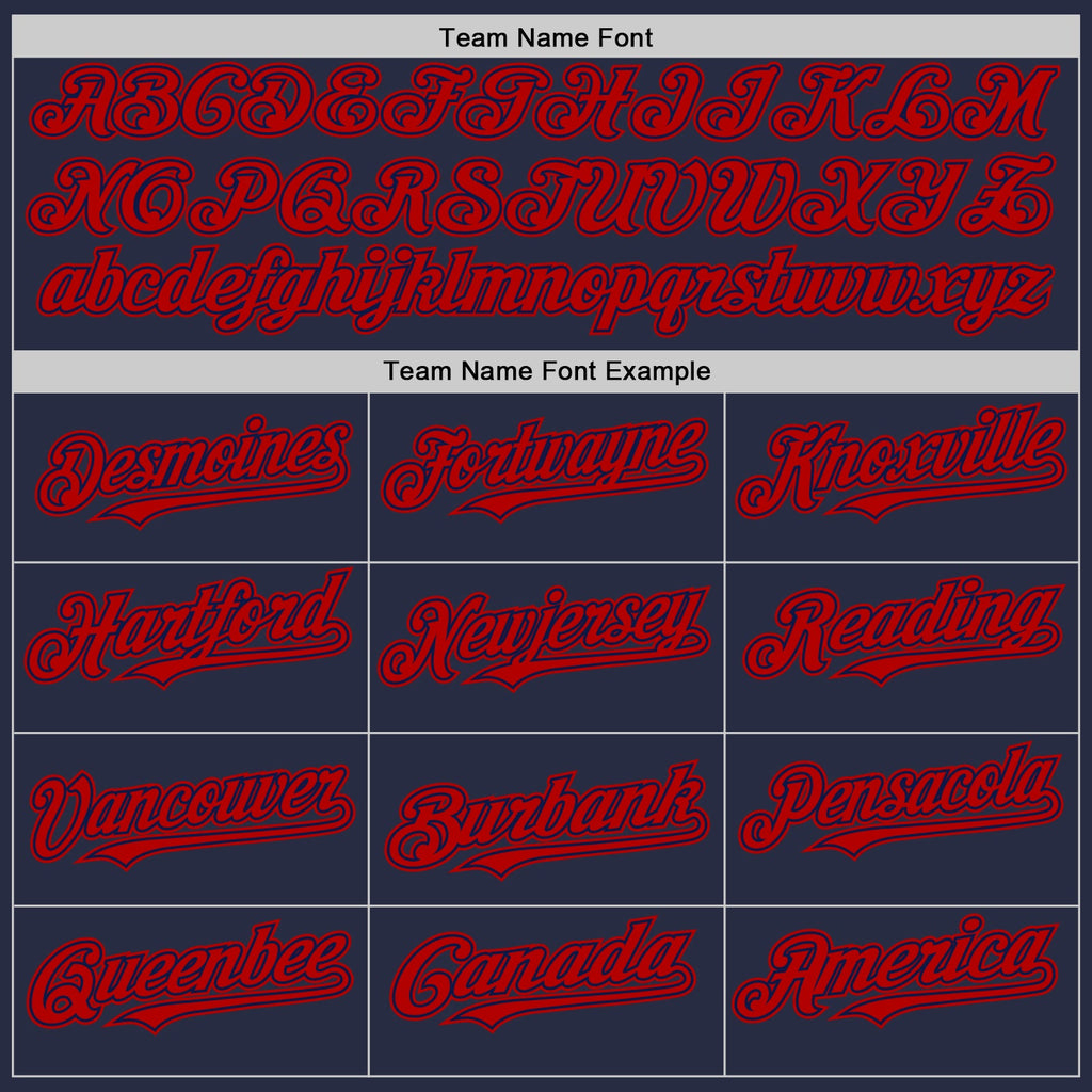 Custom Navy Red Mesh Authentic Throwback Baseball Jersey