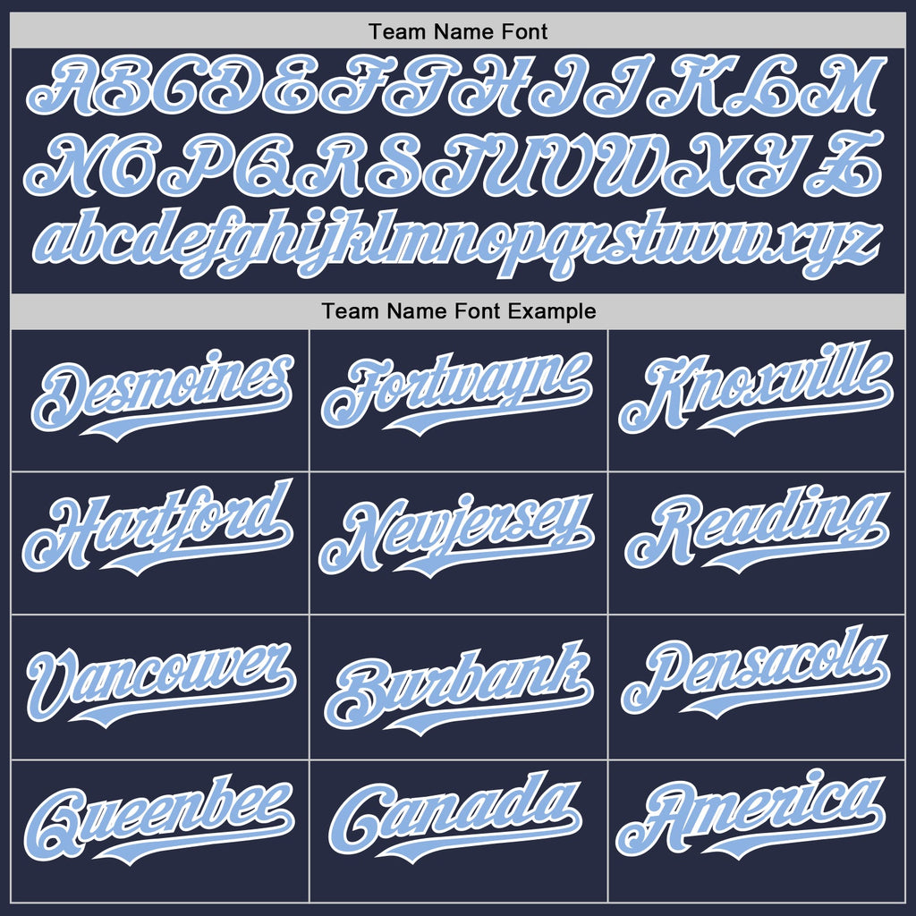 Custom Navy Light Blue-White Mesh Authentic Throwback Baseball Jersey