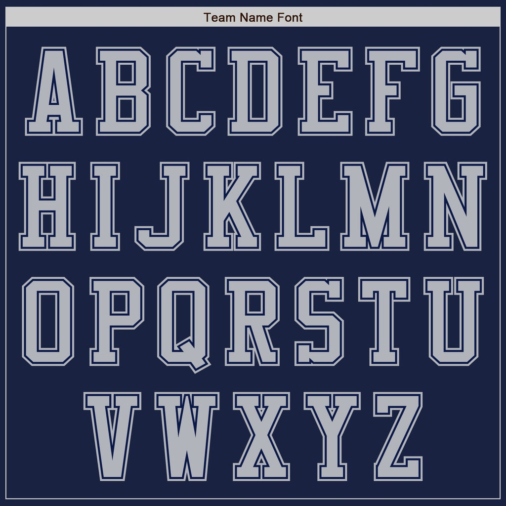 Custom Navy Gray Authentic Baseball Jersey