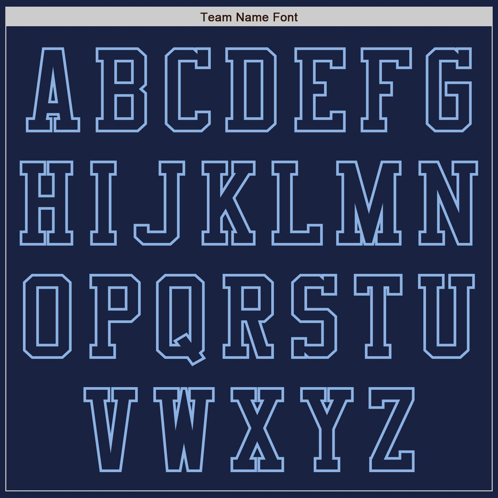 Custom Navy Light Blue Authentic Baseball Jersey