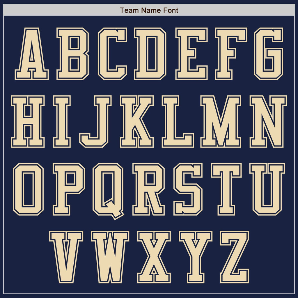 Custom Navy Cream Authentic Baseball Jersey