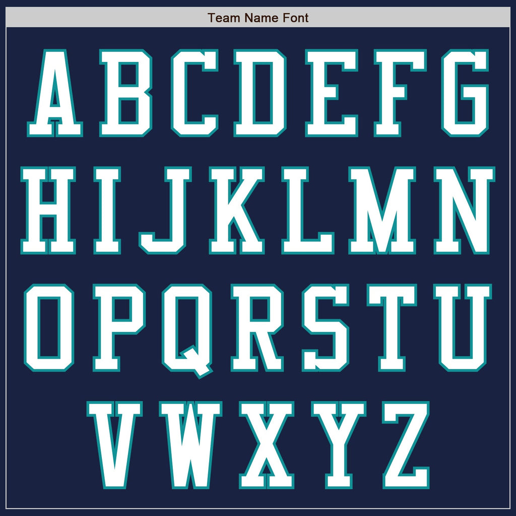 Custom Navy White-Teal Authentic Baseball Jersey