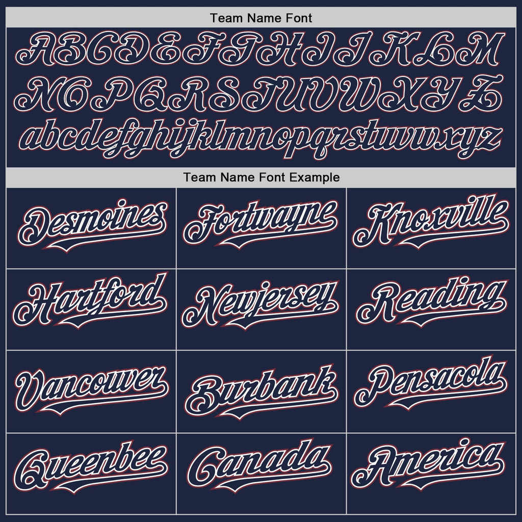 Custom Navy Burgundy-White Authentic Baseball Jersey