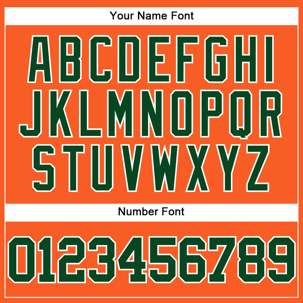 Custom Orange Green-White Mesh Authentic Throwback Baseball Jersey