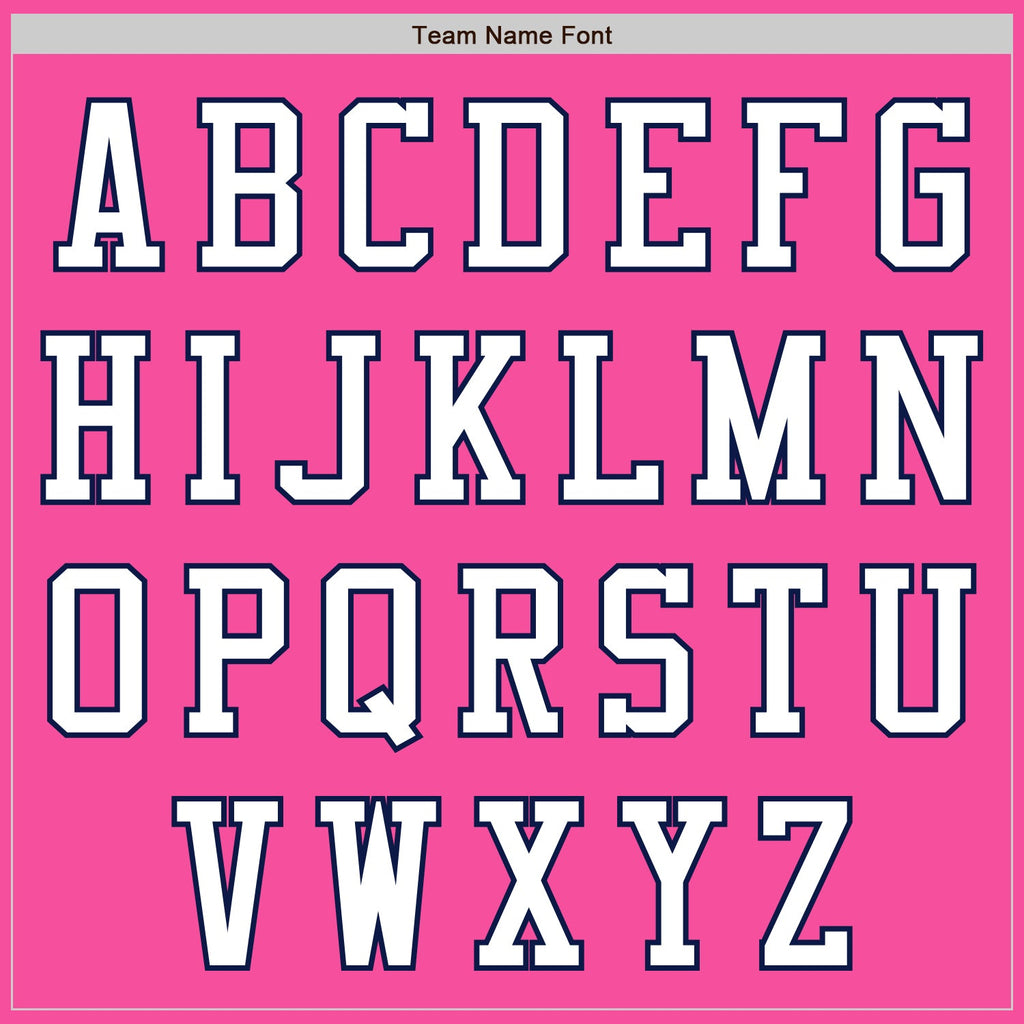 Custom Pink White-Navy Authentic Baseball Jersey