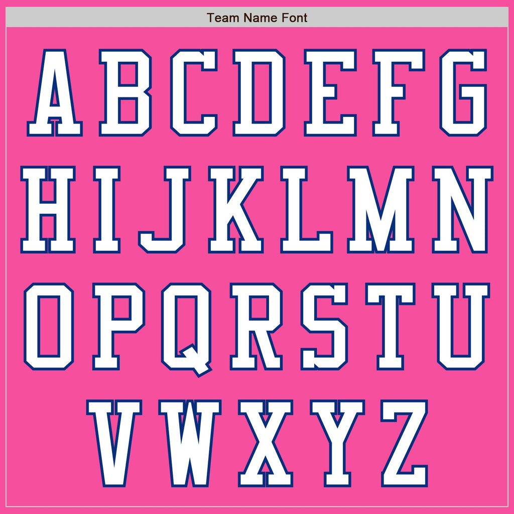 Custom Pink White-Royal Authentic Baseball Jersey
