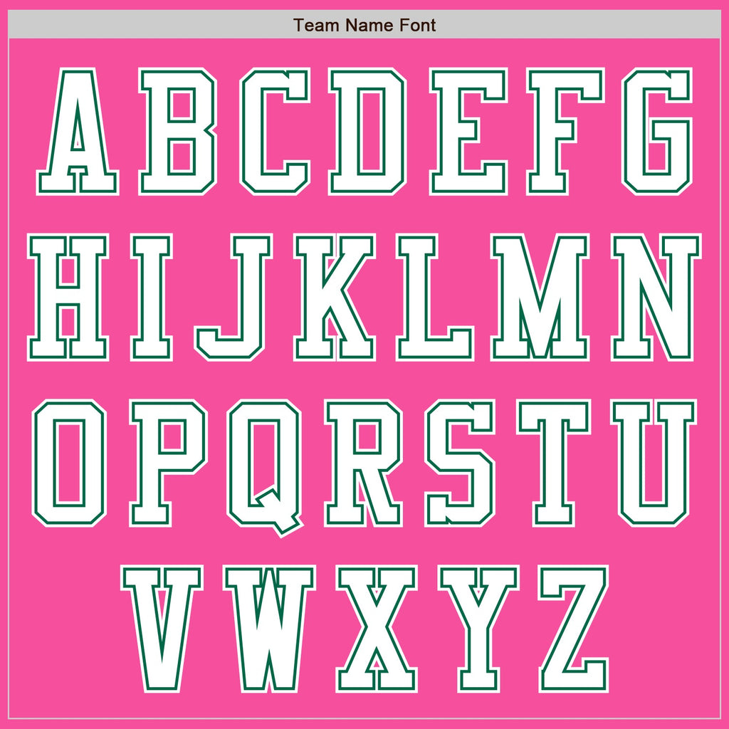 Custom Pink White-Kelly Green Authentic Baseball Jersey