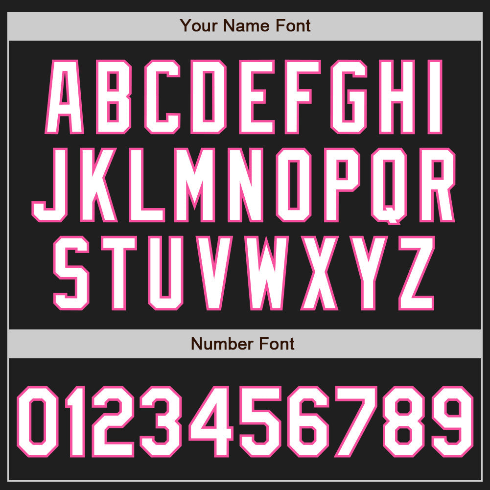 Custom Black White-Pink Gradient Classic Vertical Stripe Authentic Baseball Jersey
