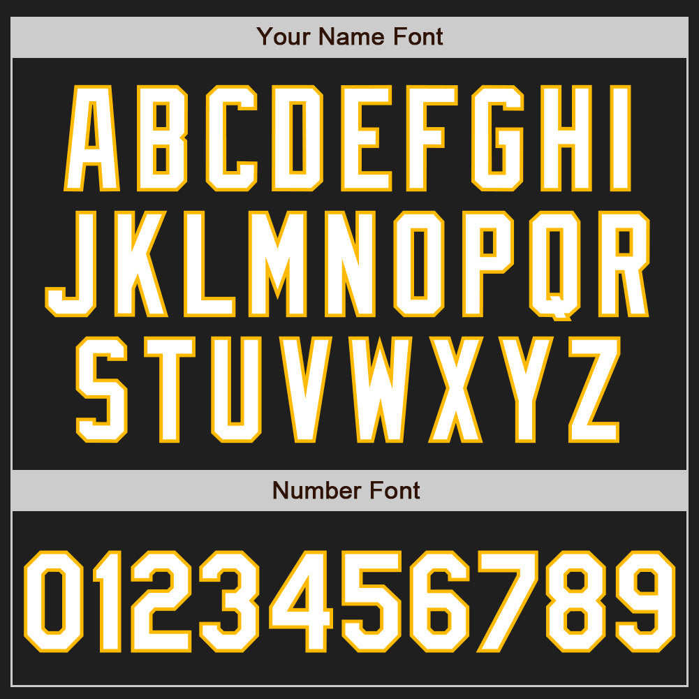 Custom Black White-Gold Gradient Classic Vertical Stripe Authentic Baseball Jersey