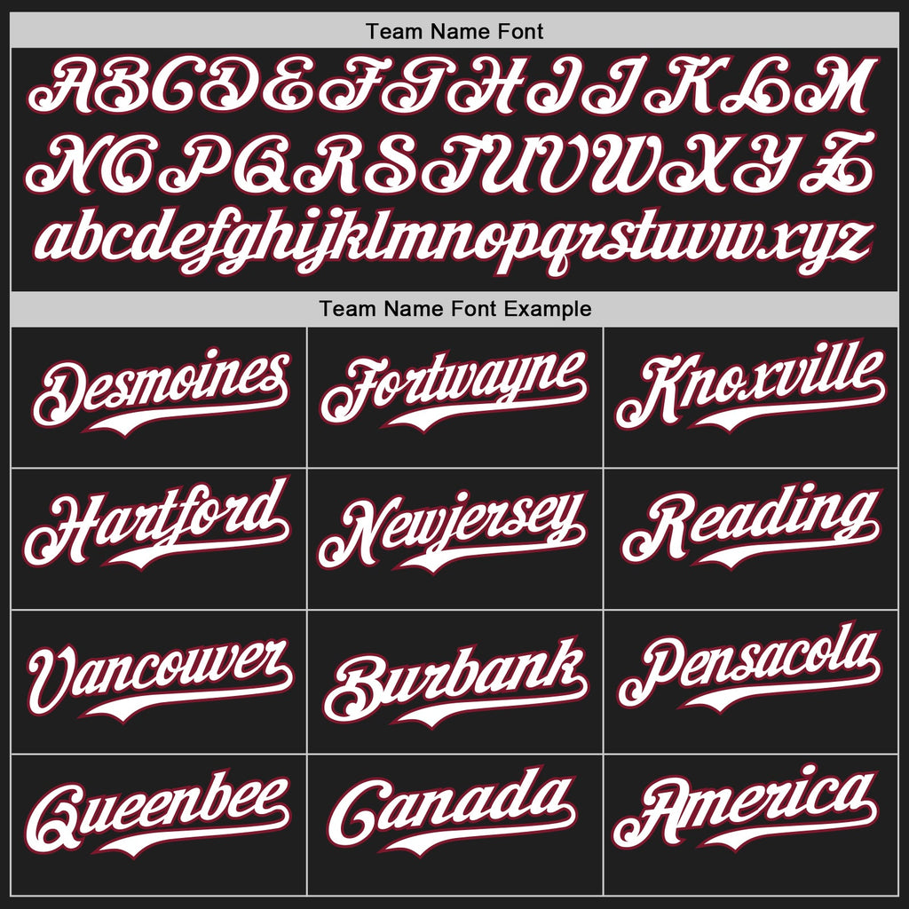 Custom Black White-Crimson Gradient Classic Vertical Stripe Authentic Baseball Jersey