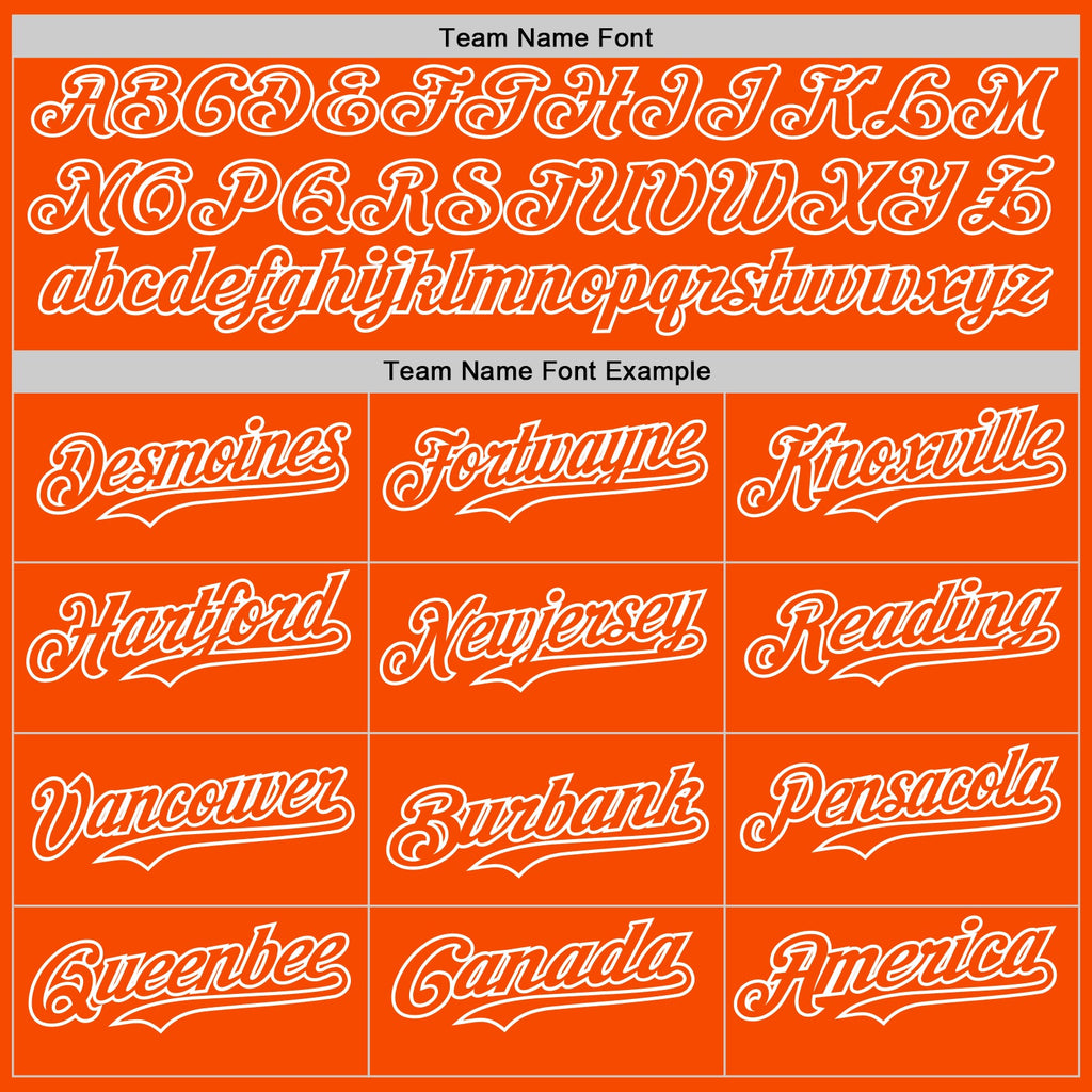 Custom Orange-White Gradient Classic Vertical Stripe Authentic Baseball Jersey