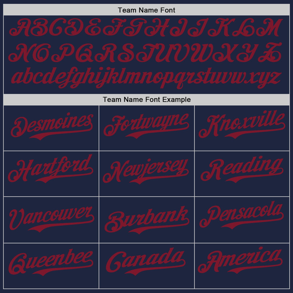 Custom Navy Crimson-Cream Gradient Classic Vertical Stripe Authentic Baseball Jersey