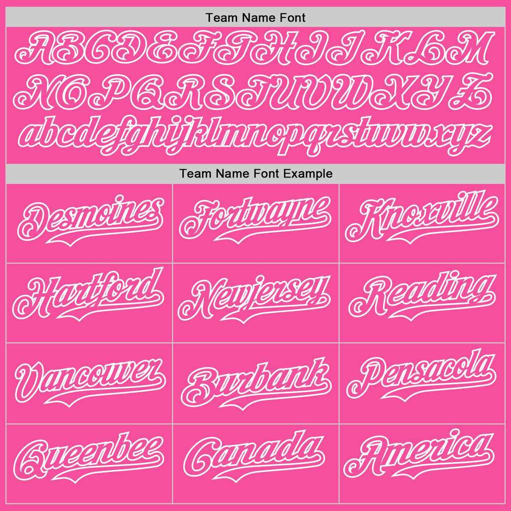Custom Pink-White Gradient Classic Vertical Stripe Authentic Baseball Jersey
