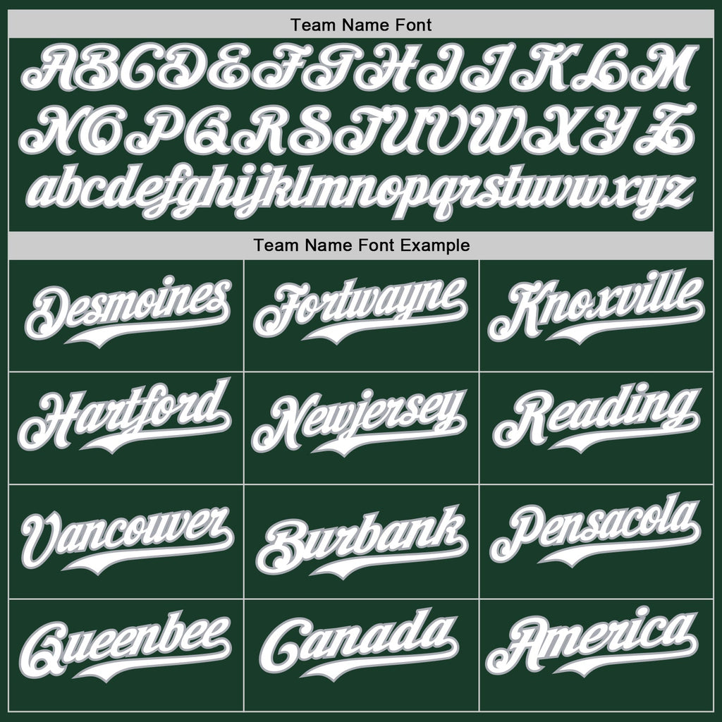 Custom Green White-Gray Gradient Classic Vertical Stripe Authentic Baseball Jersey