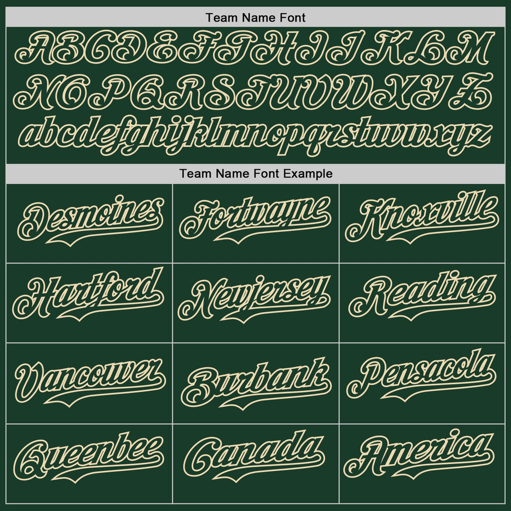 Custom Green Cream-Cream Gradient Classic Vertical Stripe Authentic Baseball Jersey