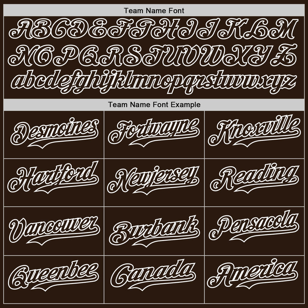 Custom Brown-White Gradient Classic Vertical Stripe Authentic Baseball Jersey