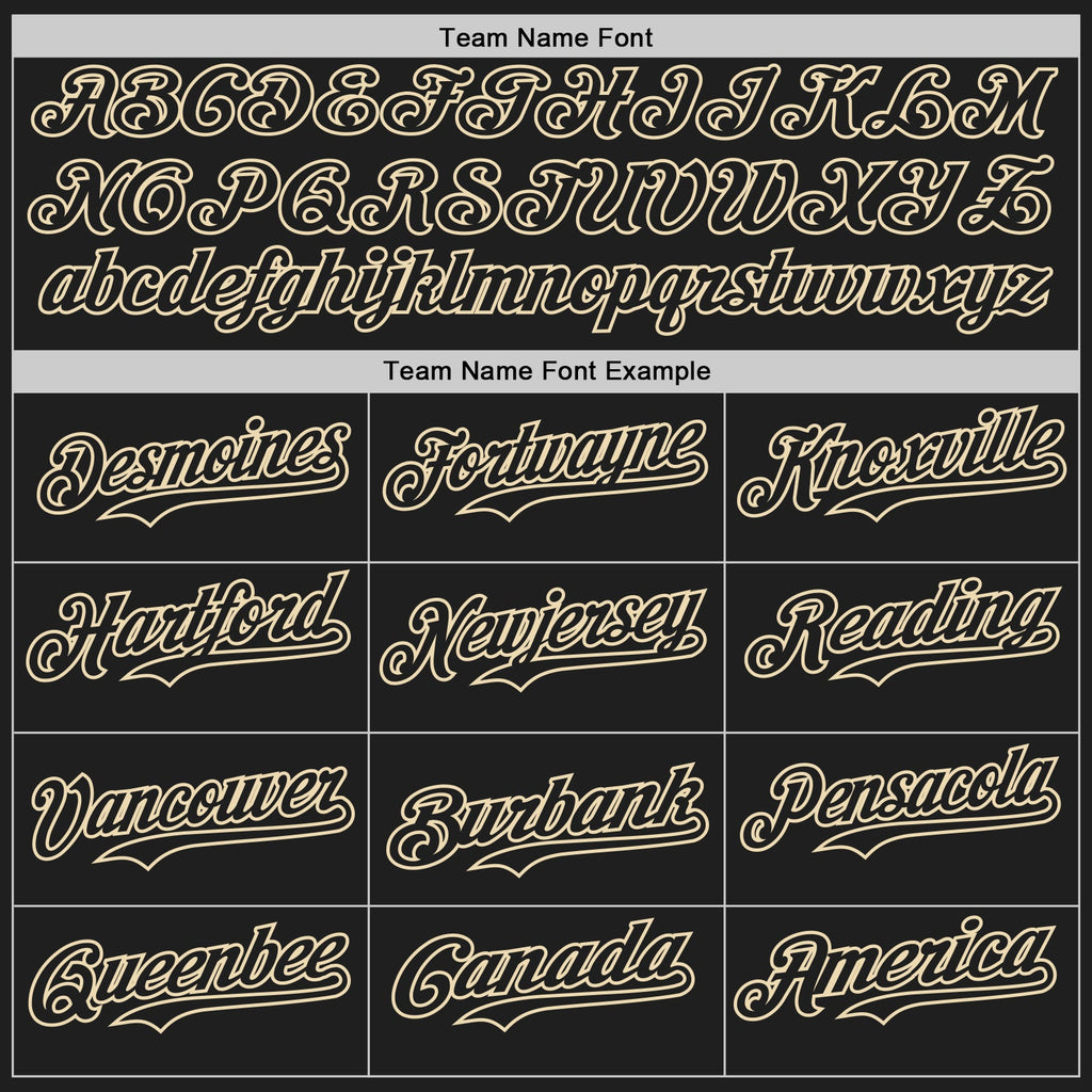 Custom Black Cream-Cream Classic Vertical Stripe Fluid Liquid Texture Authentic Baseball Jersey