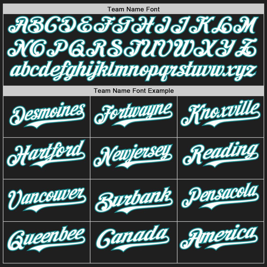 Custom Black White-Teal Classic Vertical Stripe Fluid Liquid Texture Authentic Baseball Jersey