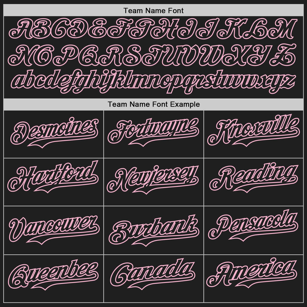 Custom Black-Light Pink Classic Vertical Stripe Fluid Liquid Texture Authentic Baseball Jersey