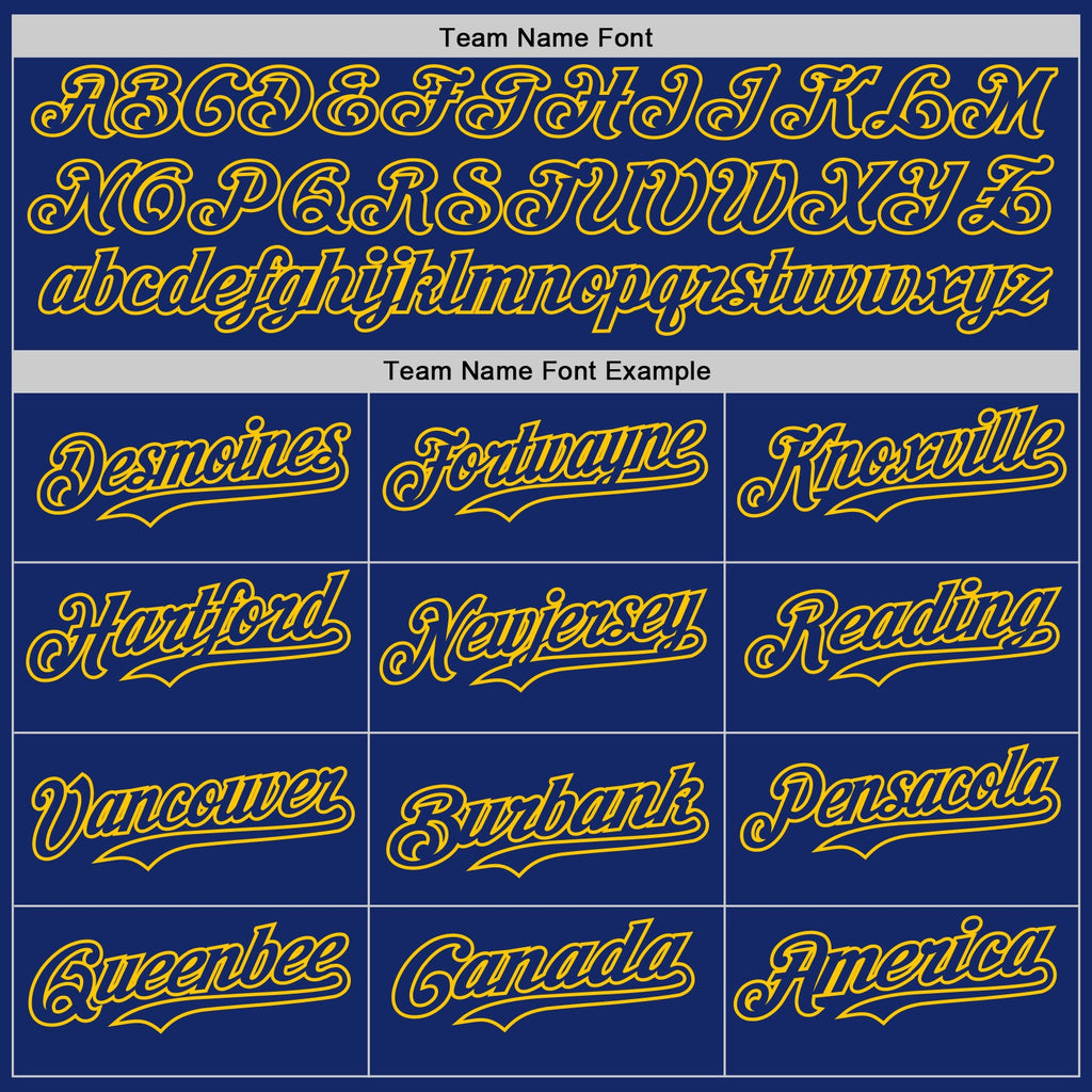 Custom Royal-Yellow Classic Vertical Stripe Fluid Liquid Texture Authentic Baseball Jersey