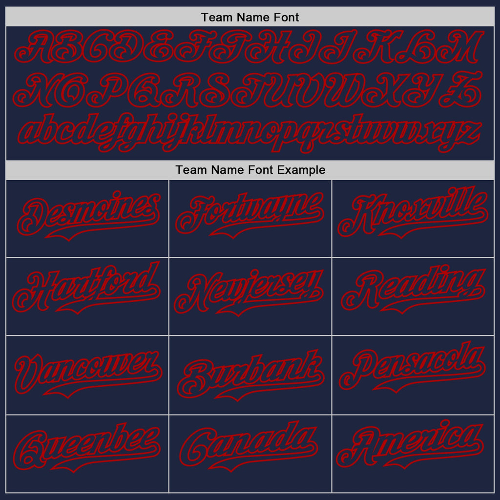 Custom Navy-Red Classic Vertical Stripe Fluid Liquid Texture Authentic Baseball Jersey