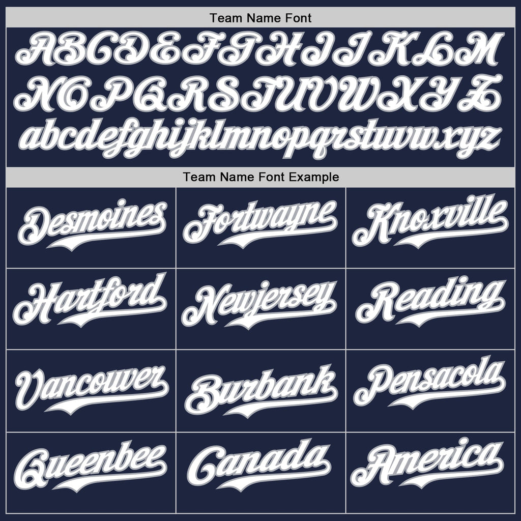 Custom Navy White-Gray Classic Vertical Stripe Fluid Liquid Texture Authentic Baseball Jersey