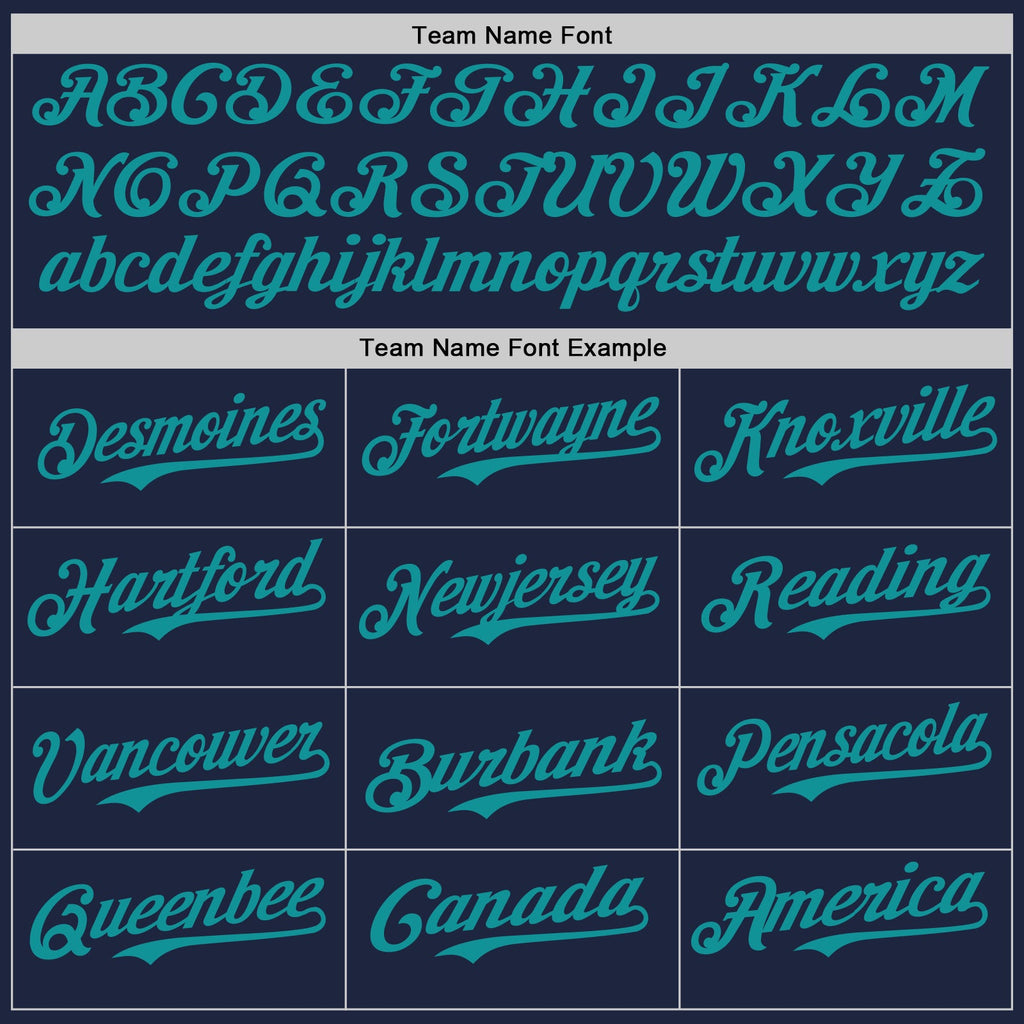 Custom Navy Teal-Gray Classic Vertical Stripe Fluid Liquid Texture Authentic Baseball Jersey